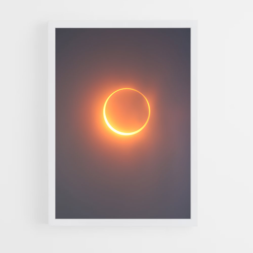 Poster fascinant éclipse annulaire – affiche Univers (vue 3)